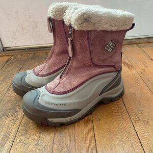 Columbia Women's Winter Boots - Pink and Gray
